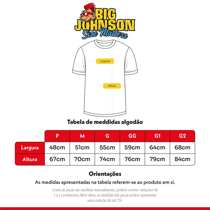 Camiseta Algodão Premium Big Johnson - Fishing Rods