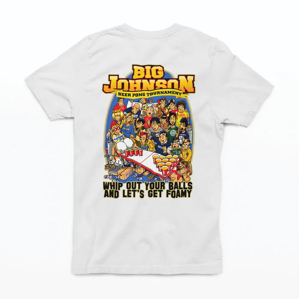 Camiseta Algodão Premium Big Johnson - Beer Pong Tournament