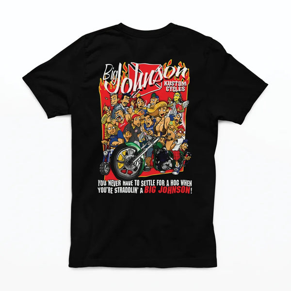 Camiseta Algodão Premium Big Johnson - Kustom Cycles