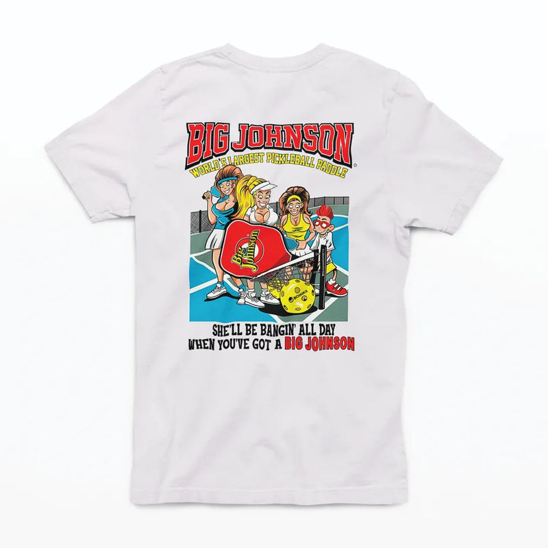 Camiseta Algodão Premium Big Johnson - Pickleball Paddle